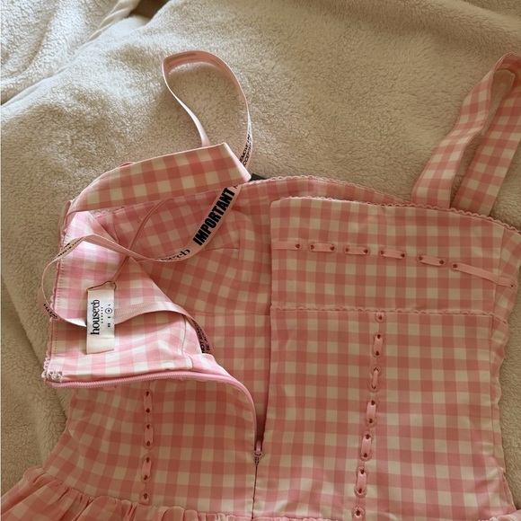 House of CB Vivien Gingham Midi Sundress - Size M - Picture 9 of 10